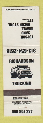 Matchbook cover richardson - cover,