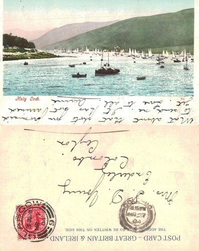 Vintage postcard holy loch - postcard,