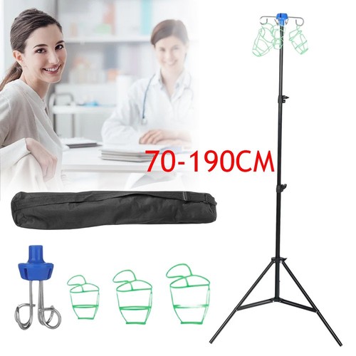 Portable pole drip - pole, bag