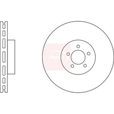 2x Brake Discs Vented For