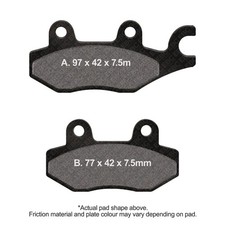 EBC M/cycle TT Brake Pads Rear