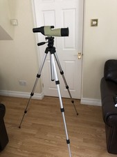 Nikon Scope Excellent Condition And Clarity 20x Eyepiece With Telescopic Tripod 