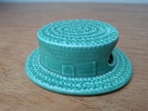 Sylvac straw boater hat wall - straw,