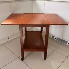 Vintage MCM Teak Double Drop