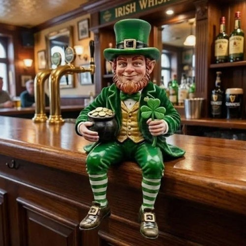 Green leprechaun resin - leprechaun,