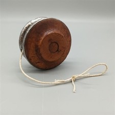 Vintage Wood and Pewter Yo-yo