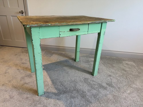 Vintage green painted