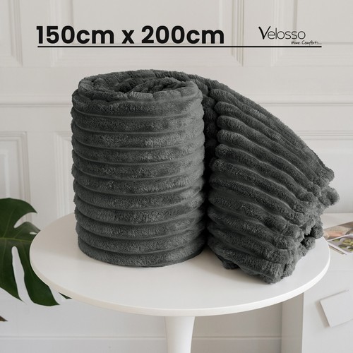 Chunky cord blanket faux fur - cord,