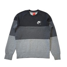 Nike Grey Spell Out Retro Long Sleeve Sweatshirt Men's Uk S H105