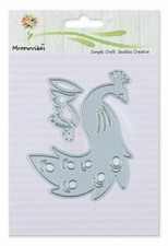 PEACOCK Metal Die Cutters Zoo Animals Wildlife 2 Cutting Dies 8.0cm h. x 6.4cm w