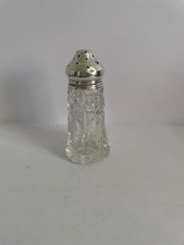 Silver cut glass - glass, condiment