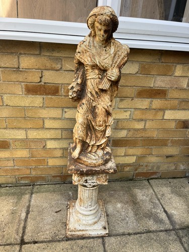 Cast iron lady - cast, statue