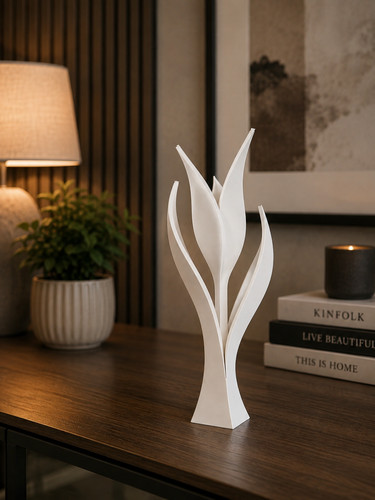 Minimalist tulip flower - minimalist,