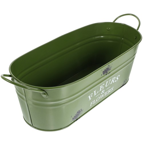 Flower buckets vintage metal - flower,