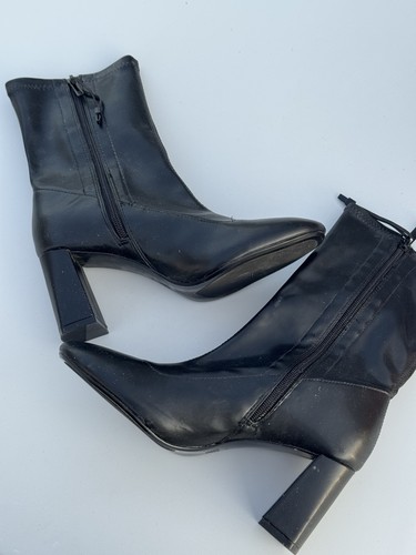 Zara black block - black, ankle