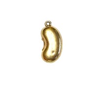 9ct vintage kidney bean charm
