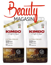 Kimbo Extra Cream Coffee Beans 1kg (Pack of 2)