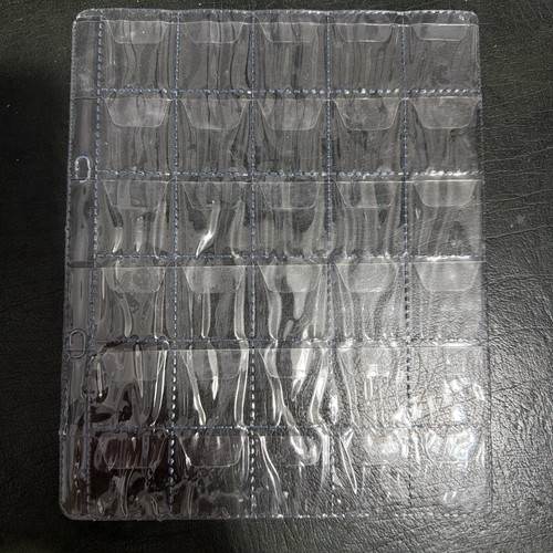 Plastic coin pages sheets - plastic,