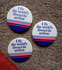 3x British Airways Pin Badges