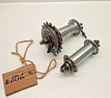 Vintage  Bicycle 1930's Very Rare Raleigh Front 32H & Rear Single Speed Hub 40H