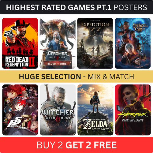 Highest rated games posters - highest, a5