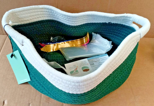 Woven storage basket - woven,