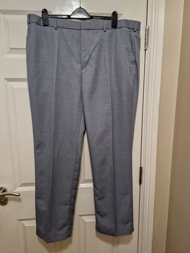 Mens blue comfort fit trousers - fit,