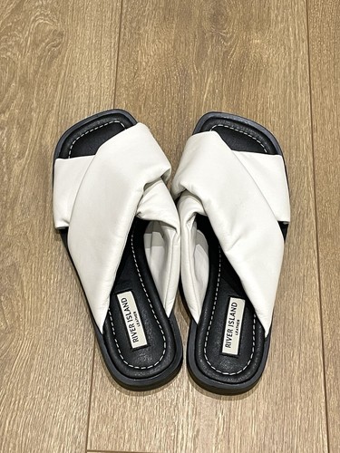 River island white leather - river,
