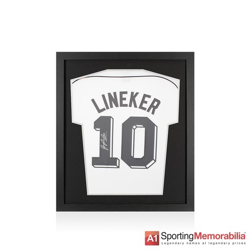 Framed gary lineker signed - framed,