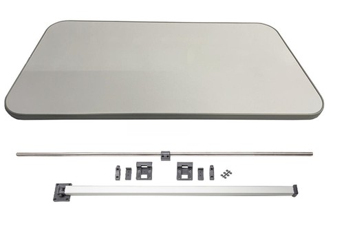 Grey glitter table trim - &,