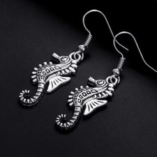 Seahorse Spirit Animal Cute Kawaii Drop Dangle Earrings + Free Gift Bag