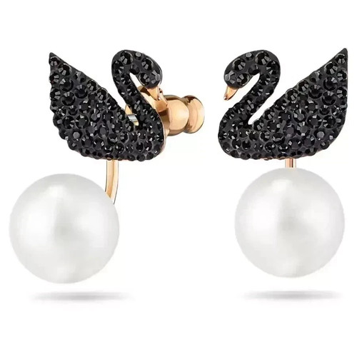 Swarovski classic swan earring - swarovski,