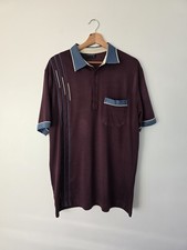 Mens Tom Hagan Burgundy Polo