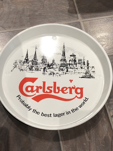 Vintage carlsberg beer tray - carlsberg,