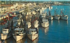 Picture Postcard__SHRIMP BOATS, LOUISIANA