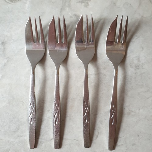 Vintage pastry cake forks - 4,