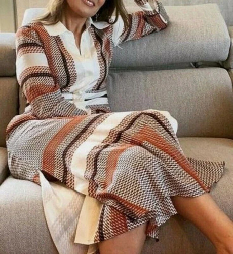 Massimo dutti orange printed - massimo,