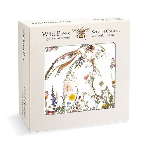 Wild press wildflower hare set - hare,