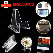 Display Stand Easel for Coins Capsules & Card & Matchbooks Holders Clear Acrylic
