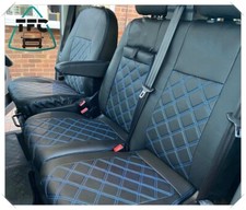SEAT COVERS FOR Ford Transit Custom CREW CAB HIGH QUALITY ECO LEATHER 6 seater