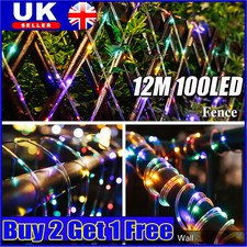 12M 100 LED Solar Rope Tube
