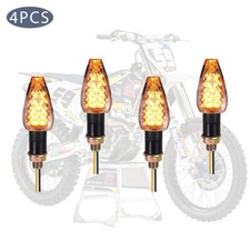 4X LED Turn Signal Indicator Blinker Amber For Husqvarna TC 125 85 250 Dirt Bike