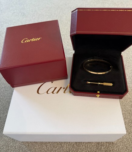 Cartier bracelet bangle 18ct - cartier,
