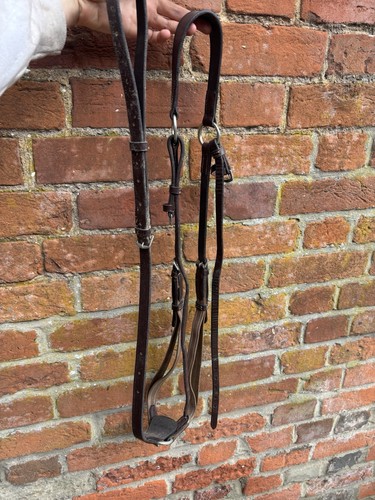 Brown leather breastplate - brown,