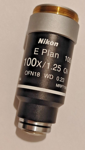 Nikon 100x oil objective - nikon, 100x/1.25