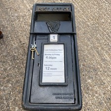Replica ROYAL MAIL Post Box (IRISH) Cast Iron  with Stand & Keys ( Dark Green )