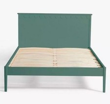 John Lewis Hem Bed Frame, Double, Agave Green  (5094)