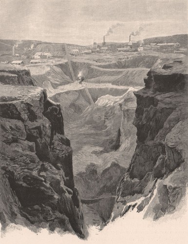 Burra mine - mine, 1875