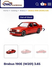 1:18 Mercedes W201 BRABUS190E