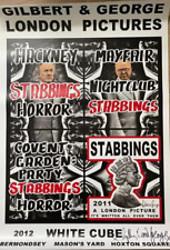 Gilbert & George LONDON PICTURES Exhibition Poster Signed 2012 Banksy Art
